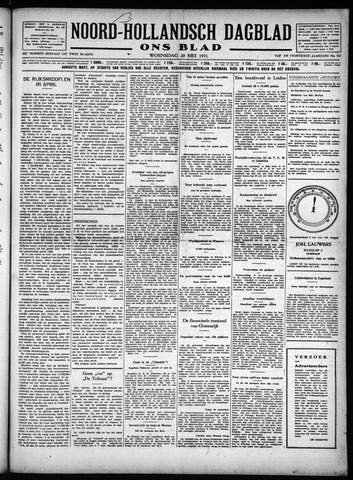 Noord-Hollandsch Dagblad : ons blad 1931-05-20
