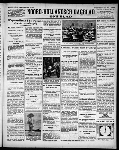 Noord-Hollandsch Dagblad : ons blad 1937-07-14