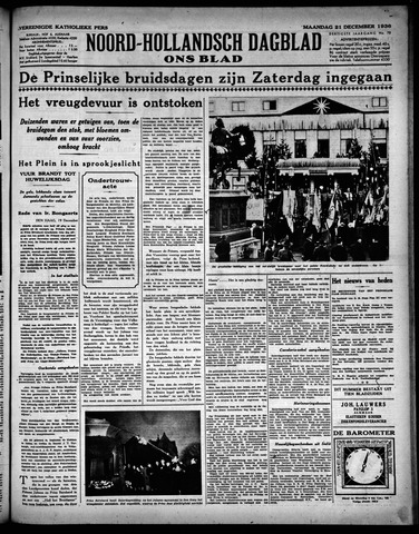 Noord-Hollandsch Dagblad : ons blad 1936-12-21
