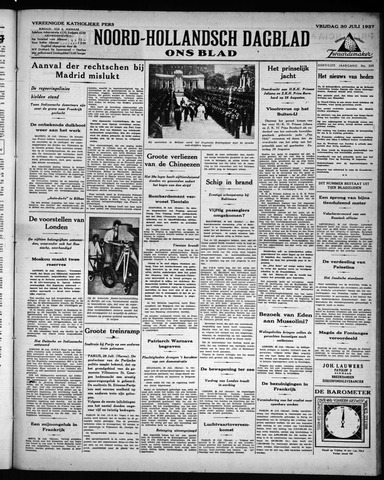 Noord-Hollandsch Dagblad : ons blad 1937-07-30