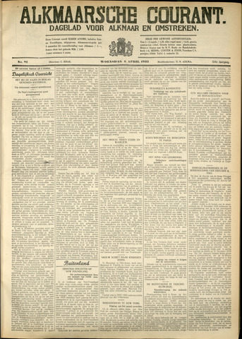 Alkmaarsche Courant 1932-04-06