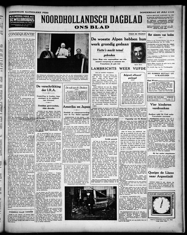 Noord-Hollandsch Dagblad : ons blad 1939-07-27