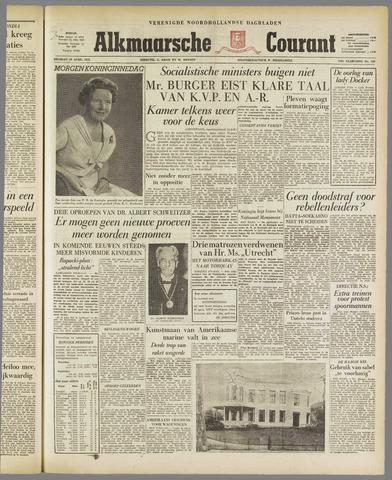 Alkmaarsche Courant 1958-04-29