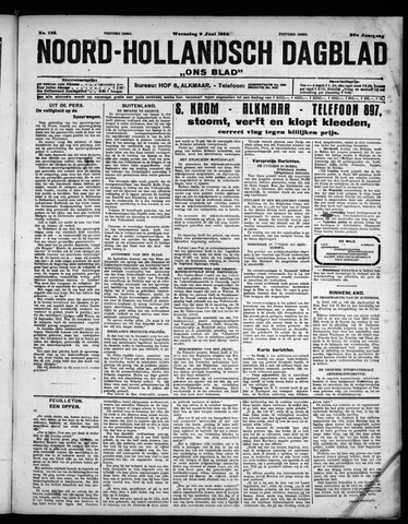 Noord-Hollandsch Dagblad : ons blad 1926-06-09
