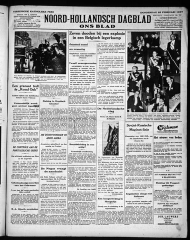 Noord-Hollandsch Dagblad : ons blad 1937-02-25