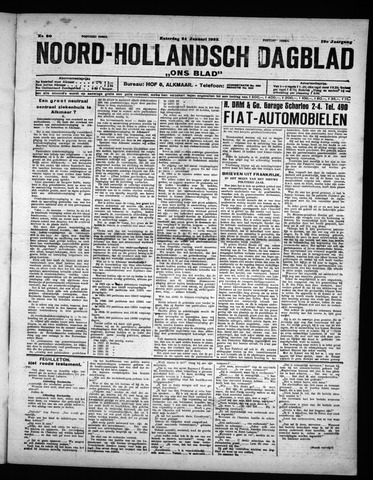 Noord-Hollandsch Dagblad : ons blad 1925-01-24