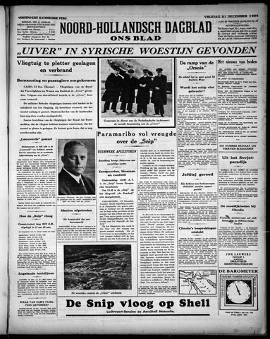 Noord-Hollandsch Dagblad : ons blad 1934-12-21