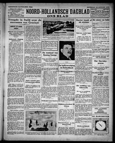Noord-Hollandsch Dagblad : ons blad 1936-01-18