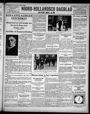 Noord-Hollandsch Dagblad : ons blad 1935-07-24