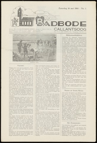 Badbode voor Callantsoog 1964-05-16