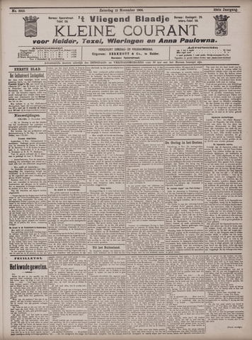 Vliegend blaadje : nieuws- en advertentiebode voor Den Helder 1904-11-12