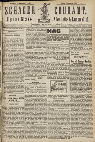 Schager Courant 1927-02-15
