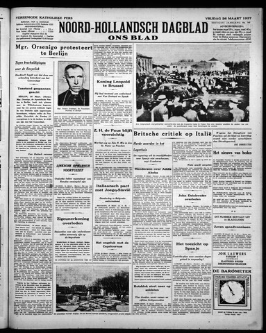 Noord-Hollandsch Dagblad : ons blad 1937-03-26