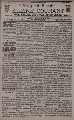 Vliegend blaadje : nieuws- en advertentiebode voor Den Helder 1896-12-23