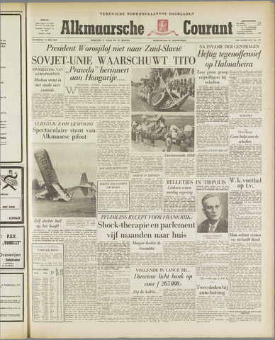 Alkmaarsche Courant 1958-05-12