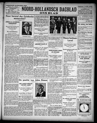 Noord-Hollandsch Dagblad : ons blad 1935-06-07
