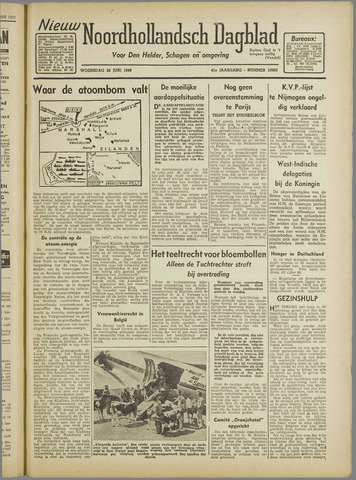 Nieuw Noordhollandsch Dagblad, editie Schagen 1946-06-26