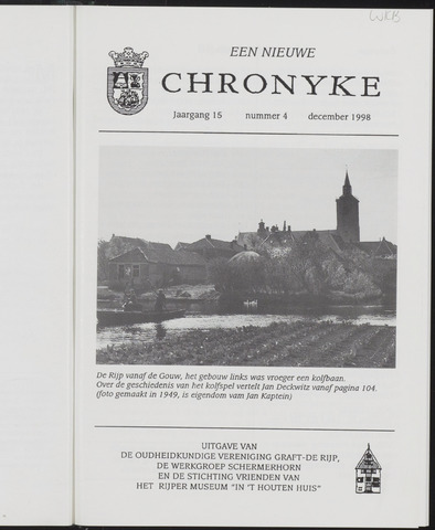 Een Nieuwe Chronyke van het Schermereiland - Graft-de Rijp en Schermer 1998-12-01