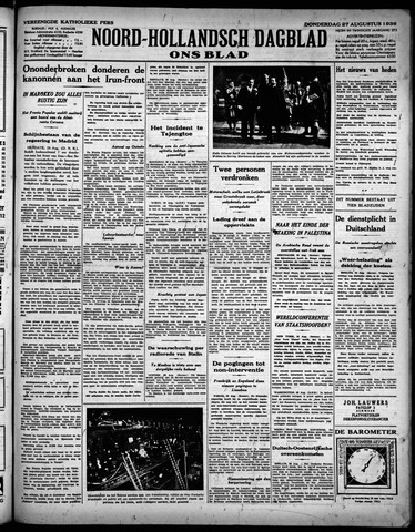 Noord-Hollandsch Dagblad : ons blad 1936-08-27