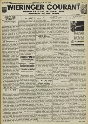 Wieringer courant 1936-04-24
