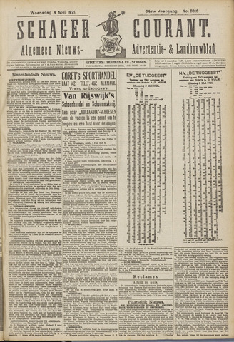 Schager Courant 1921-05-04