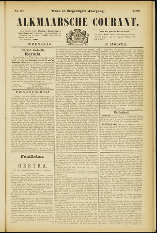 Alkmaarsche Courant 1890-08-20