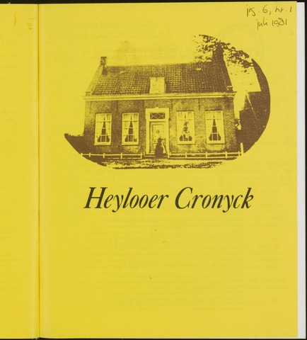 Heylooer Cronyck 1981-06-01