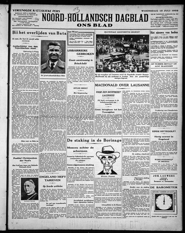 Noord-Hollandsch Dagblad : ons blad 1932-07-13