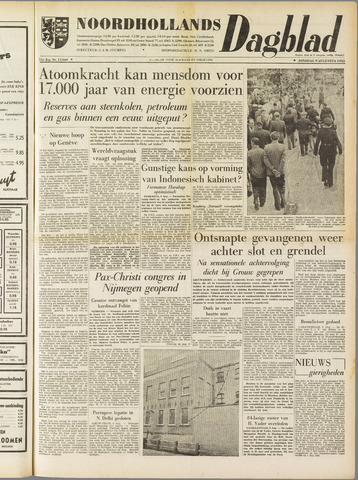 Noordhollands Dagblad : dagblad voor Alkmaar en omgeving 1955-08-09