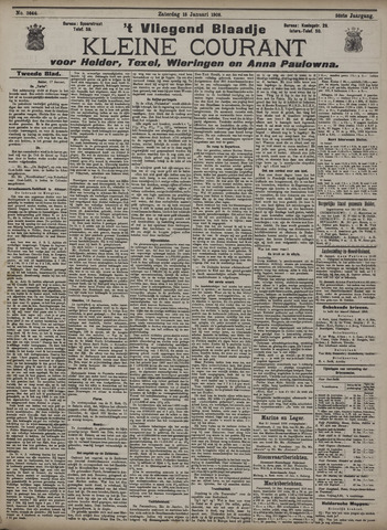 Vliegend blaadje : nieuws- en advertentiebode voor Den Helder 1908-01-18