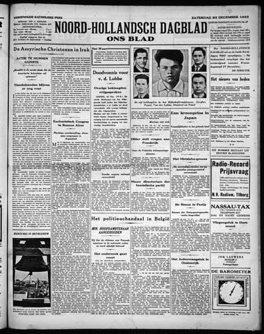 Noord-Hollandsch Dagblad : ons blad 1933-12-23