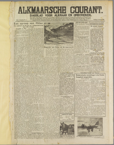 Alkmaarsche Courant 1942