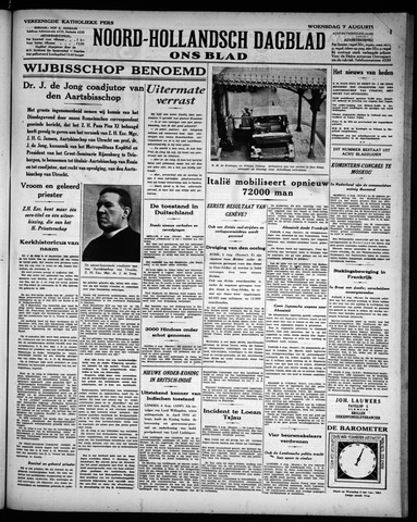 Noord-Hollandsch Dagblad : ons blad 1935-08-07