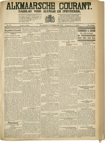 Alkmaarsche Courant 1932-02-22