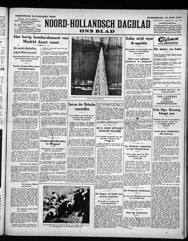 Noord-Hollandsch Dagblad : ons blad 1937-06-10
