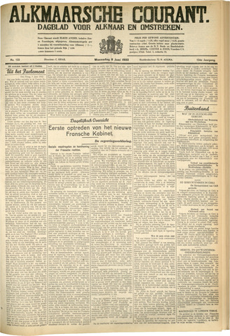 Alkmaarsche Courant 1932-06-08