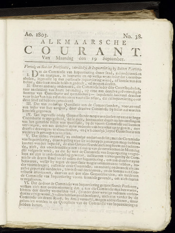 Alkmaarsche Courant 1803-09-19