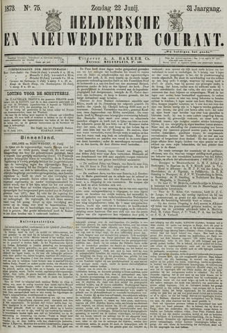 Heldersche en Nieuwedieper Courant 1873-06-22