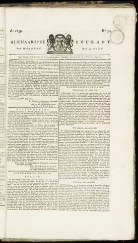 Alkmaarsche Courant 1839-07-29