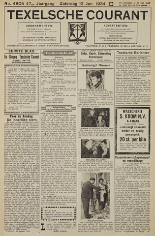 Texelsche Courant 1934-01-13