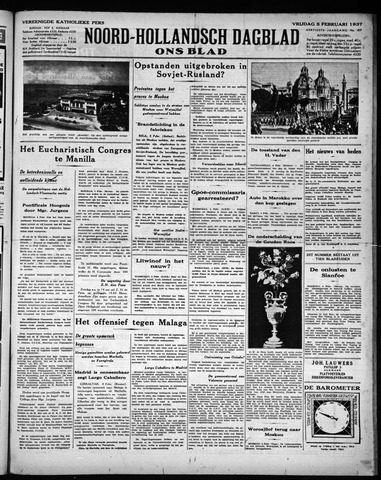 Noord-Hollandsch Dagblad : ons blad 1937-02-05