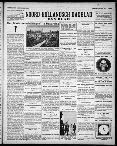 Noord-Hollandsch Dagblad : ons blad 1933-07-29