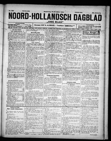 Noord-Hollandsch Dagblad : ons blad 1924-11-27