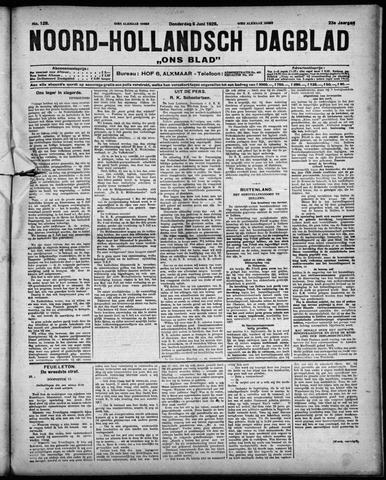 Noord-Hollandsch Dagblad : ons blad 1929-06-06