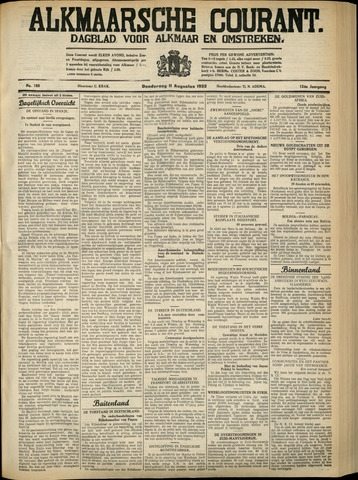 Alkmaarsche Courant 1932-08-11