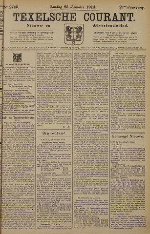 Texelsche Courant 1914-01-25