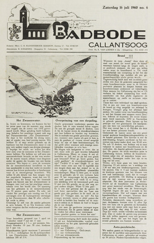 Badbode voor Callantsoog 1960-07-16