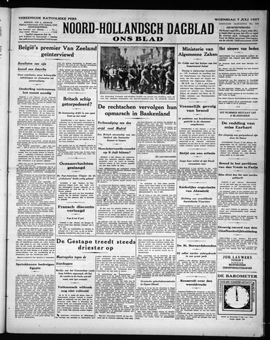 Noord-Hollandsch Dagblad : ons blad 1937-07-07