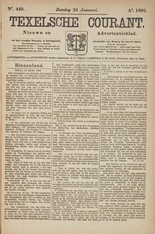 Texelsche Courant 1892-01-24