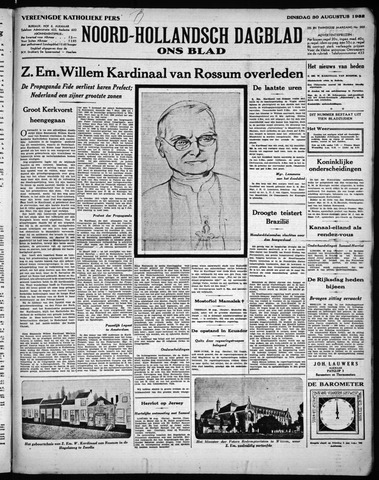 Noord-Hollandsch Dagblad : ons blad 1932-08-30